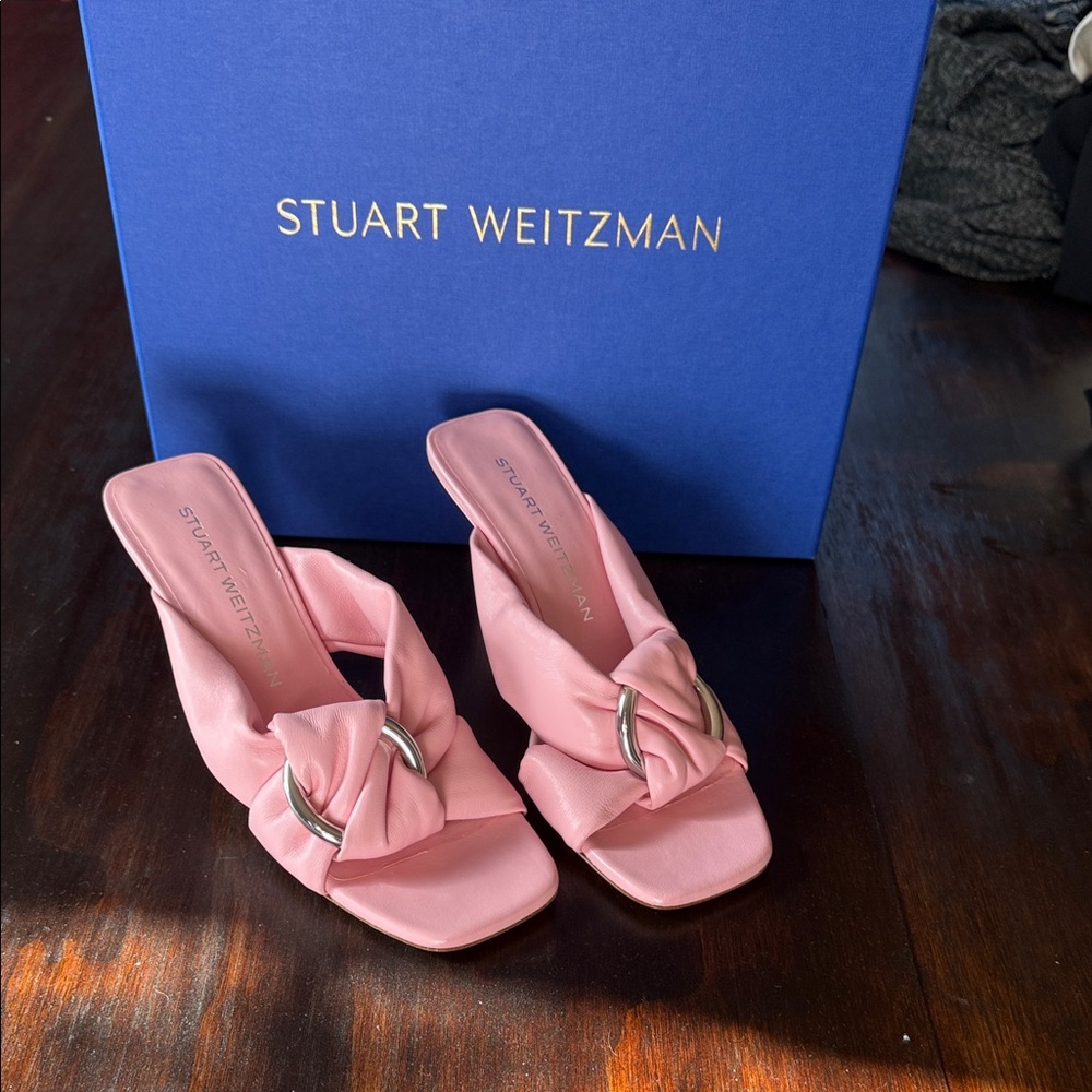 Stuart Weitzman Pink Heeled Sandals